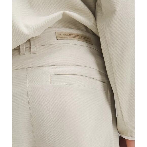 Lululemon lab Stretch Woven Trouser Wool Blend Pant Natural Ivory Size 36 - Picture 3 of 15